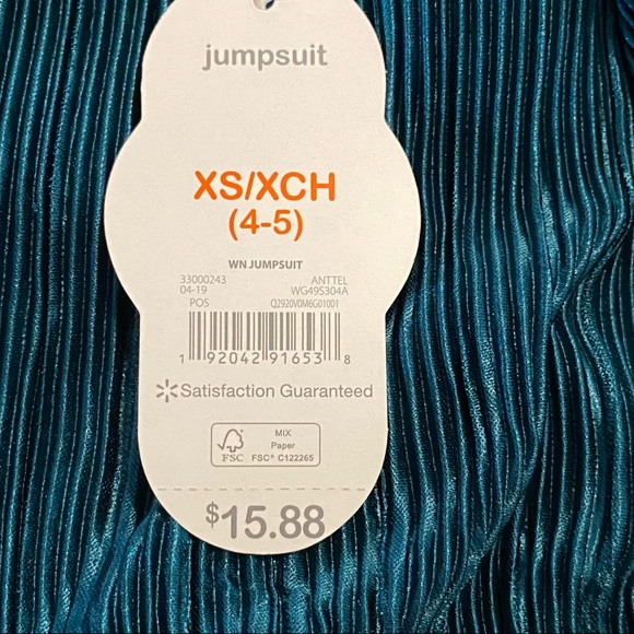 Girls Stretch Bodre Pleated Jumpsuit - Picture 6 of 9